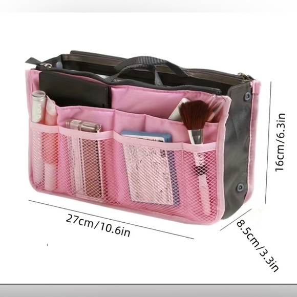 🆕Bag Organizer Insert, Makeup/Travel Storage w/refillable Travel Perfume Bottle - Picture 17 of 17